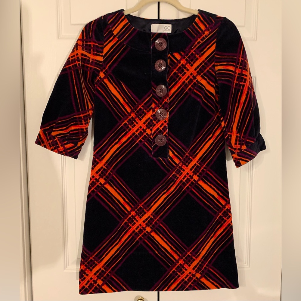 GO International Corduroy 70s Mini Dress Gorgeous! XS Pit to pit 18
